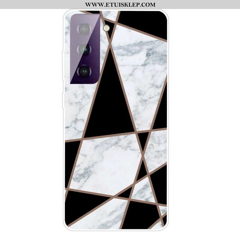 Futerały do Samsung Galaxy S21 FE Marmur O Zmiennej Geometrii